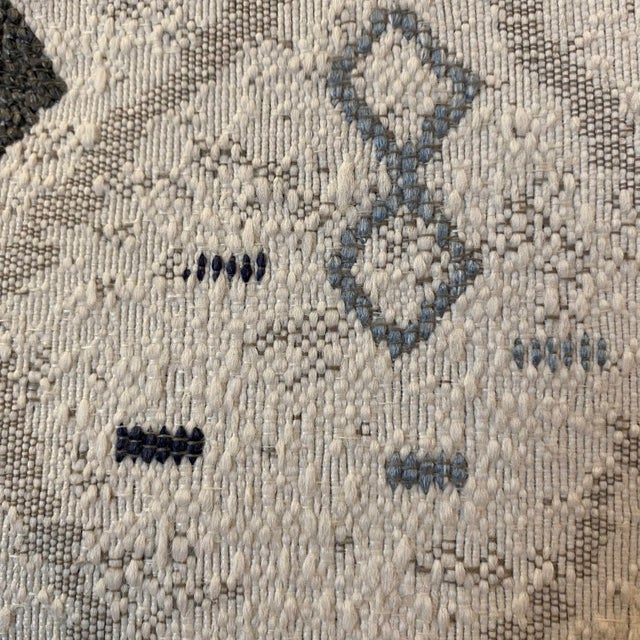 Textile Modern Neutral Geometric Tribal Design Woven Throw Pillows-Set of Two For Sale - Image 7 of 12