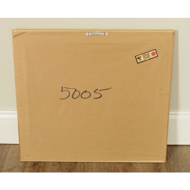 Custom Framed Impressionist Art Print Winter Scene For Sale - Image 4 of 13