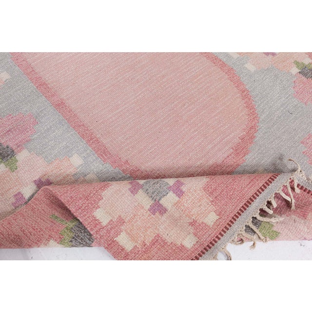 Doris Leslie Blau Vintage Swedish Flat Woven by Ingegerd Silow For Sale In New York - Image 6 of 9