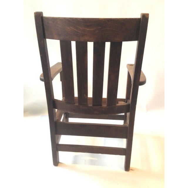 J.M. Young 1920s J.M. Young & Sons Arts And Crafts Armchair For Sale - Image 4 of 9