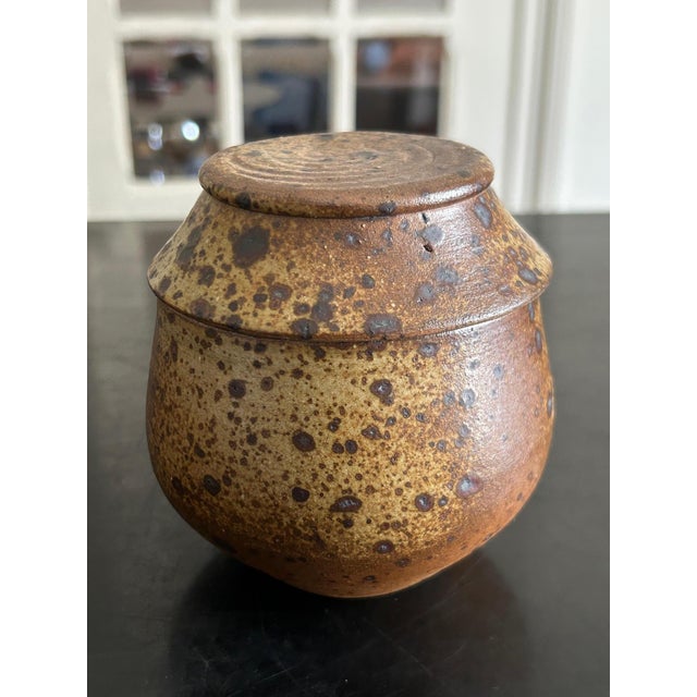 Beige Pyrite Stoneware Box by Charles Gaudry, 1970s For Sale - Image 8 of 8