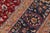 1990s Shabby Chic 1990's Floral Pak-Persian Red/Teal Wool Rug- 9'0'' X 12'0'' For Sale - Image 5 of 9