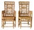 Pair Vintage Brighton Pavilion Style High-Back Fretwork Bamboo Rattan Armchairs For Sale