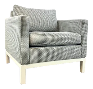Bungalow 5 Modern Blue Tweed Rachel Club Chair