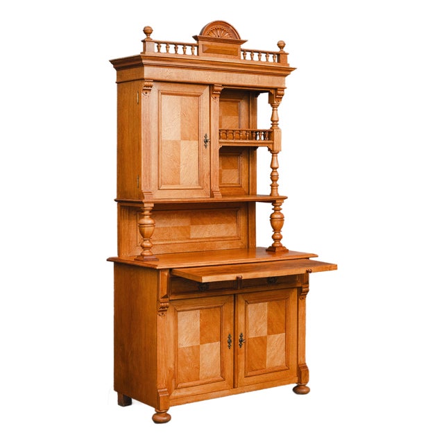 Gründerzeit Sideboard in Oak, 19th Century For Sale