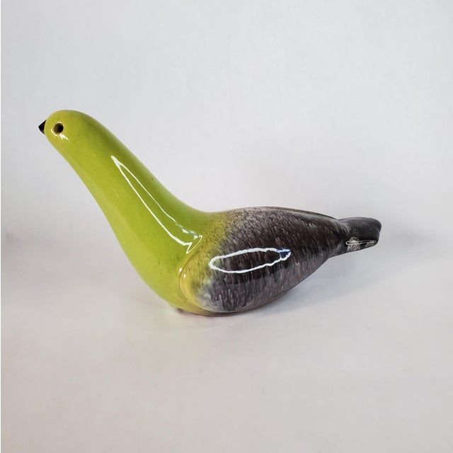Mid-Century Modern 1960s Signed James Lovera Ceramic Bird Sculpture For Sale - Image 3 of 8