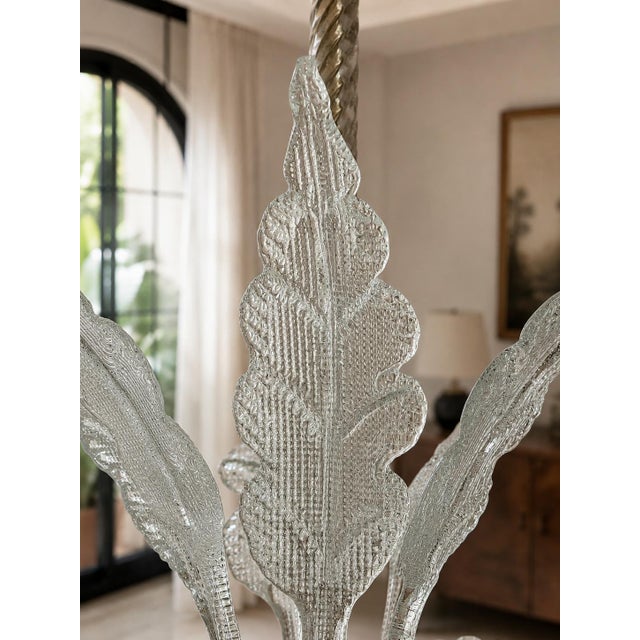 Murano Glass Chandelier attributed to Ercole Barovier, 1940s For Sale - Image 12 of 18
