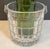 Vintage crystal window pane pattern ice bucket made in Slovenia. Very thick heavy crystal that catches the light nicely....
