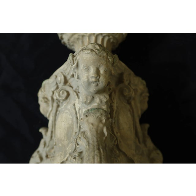 Tall Classical Column Candle Stands - a Pair For Sale - Image 9 of 11