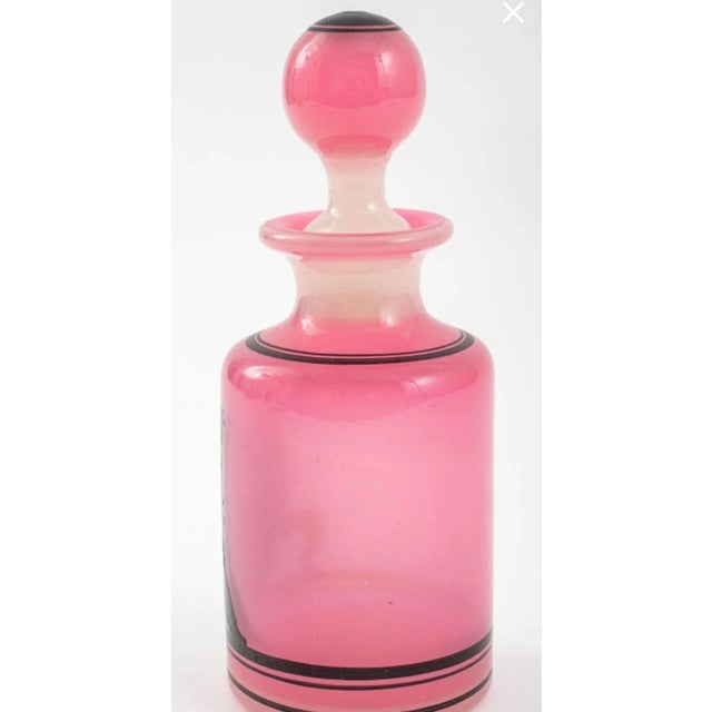 Steuben Late 19th Century Frederick Carder for Steuben Attributed Silhouette Rose Quartz Perfume Bottle For Sale - Image 4 of 6