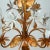 Mid-Century 5-Light Gilt Leaf & White Blossom Chandelier by Hans Kögl, 1970s For Sale - Image 17 of 18