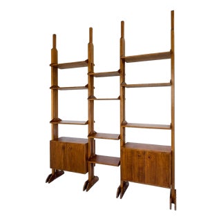 Italian Teak Bookcase, 1960s For Sale