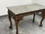 Antique Carved Wood Marble-Top Console Table, 19th Century For Sale - Image 11 of 12