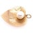 14 Karat Yellow Gold Heart Pendant With Pearl Center For Sale - Image 4 of 4