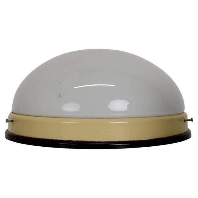 White Bauhaus Ceiling Lamps, 1940s, Set of 2 For Sale - Image 8 of 8