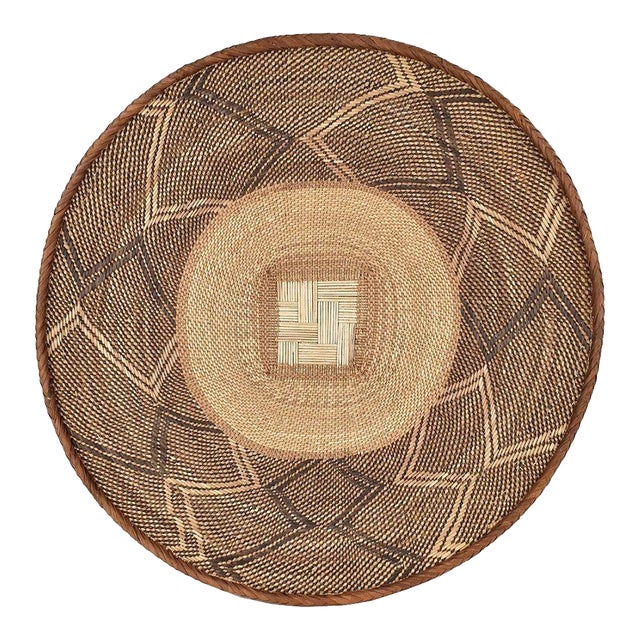 Early 20th Century Tonga Binga Basket 23 Inch For Sale
