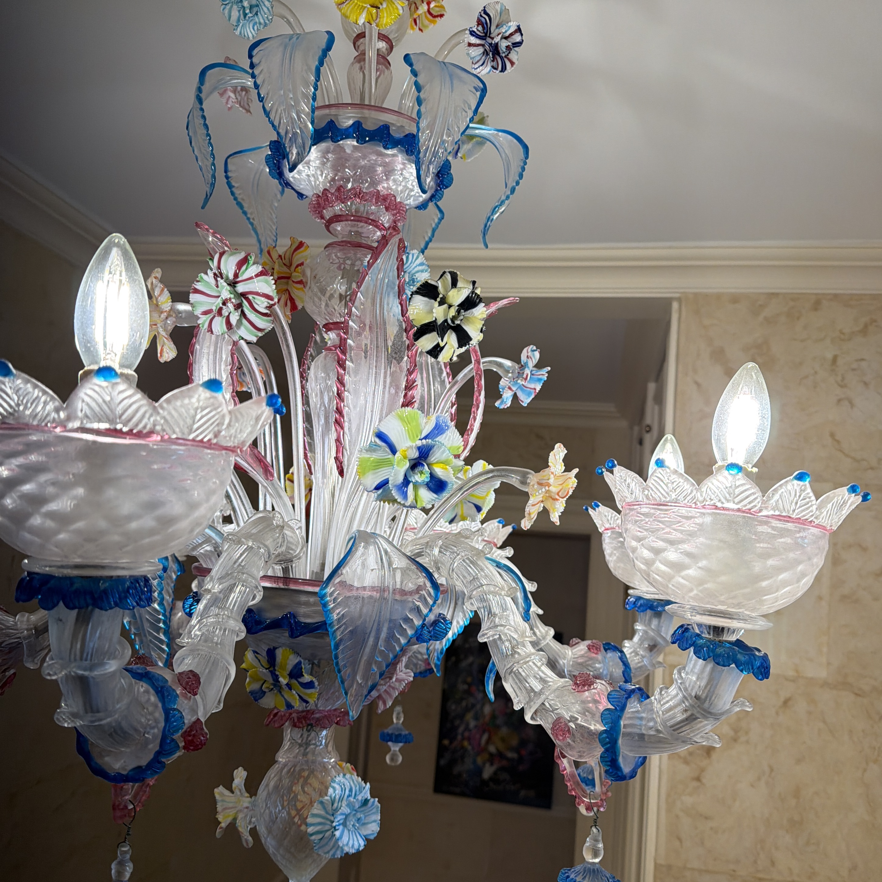 Authentic Murano Glass Chandelier - Giampaolo Nason, Murano