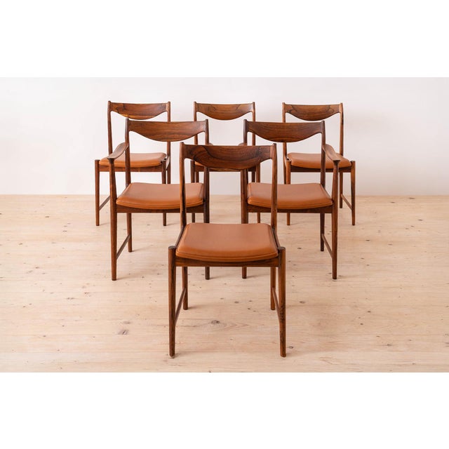 Mid-Century Modern Darby Extendable Dining Table and Chairs byTorbjørn Afdal, Norway 1960s, Set of 7 For Sale - Image 3 of 18