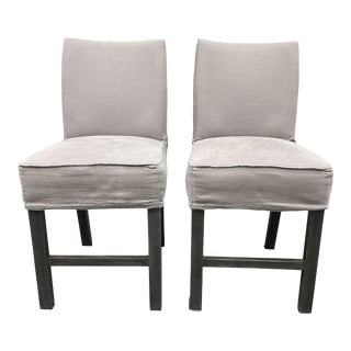 Quatrine Furniture Low Counter Stools, a Pair For Sale