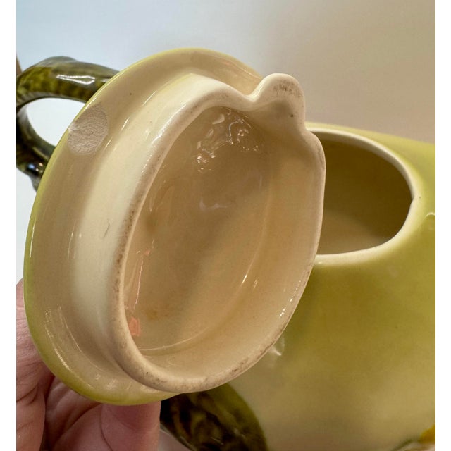 1940s Vintage Hull Art Pottery Wildflower Tea Set - 3 Pieces For Sale - Image 5 of 12