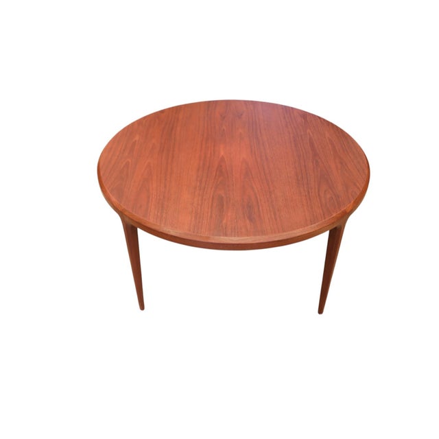 Mid-Century Modern Round Teak Coffee Table by Johannes Andersen for CFC Silkeborg, 1960s For Sale - Image 3 of 18