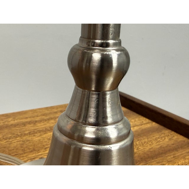 European Candlestick Table Lamps, Pair For Sale - Image 10 of 12