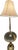1960s Vintage Stiffel Style Solid Brass Floor Lamp With Integrated Round Glass Side Table For Sale - Image 5 of 16