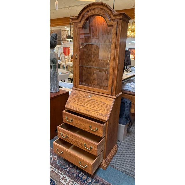 Jasper Cabinet Bonnet Top Secretary For Sale In San Francisco - Image 6 of 12