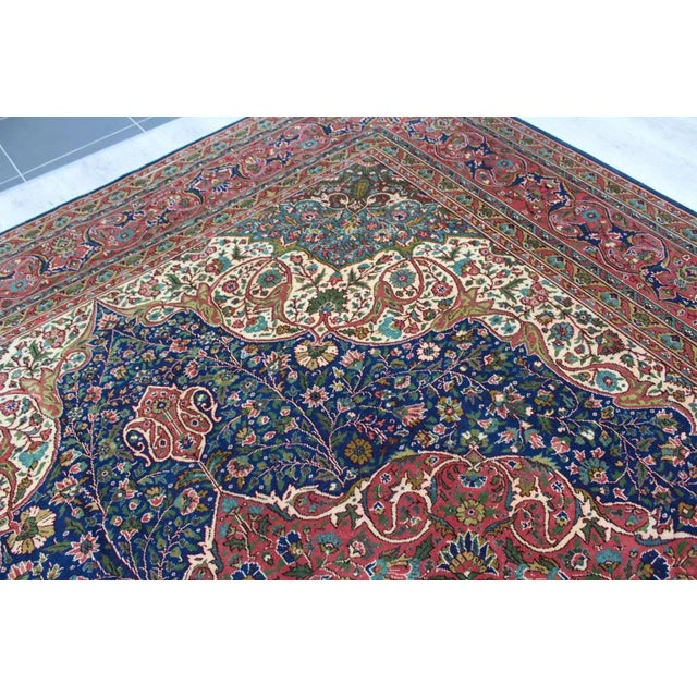 Large Vintage Turkish Area Rug - 111.5"x 143" For Sale - Image 11 of 13