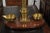 Mid 19th Century English 19th Century Brass Herbalist Scale with Central Column and Lyre Motif For Sale - Image 5 of 11