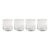 Tuscan Handmade Etched Rock Glasses, Set of 4 For Sale