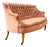 Pink Wingback Sofa, Early 20th Century For Sale