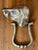 American Vintage Solid Brass Dog Door Knocker For Sale - Image 3 of 6