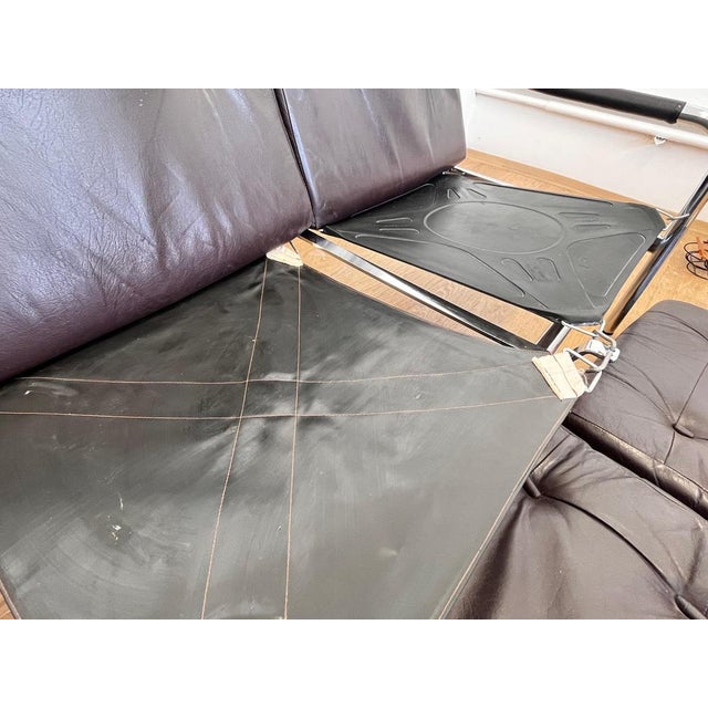 Leather Sofa attributed to Tim Bates for Pieff, England, 1970s For Sale - Image 9 of 13