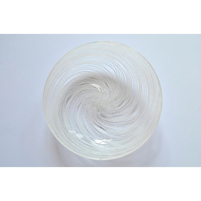 Murano Glass Bowl in Zanfirico Latticino Technique, 1950s For Sale - Image 6 of 7