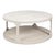 Wood Scandinavian Two-Tier Drum Coffee Table in Grey Pine For Sale - Image 7 of 11