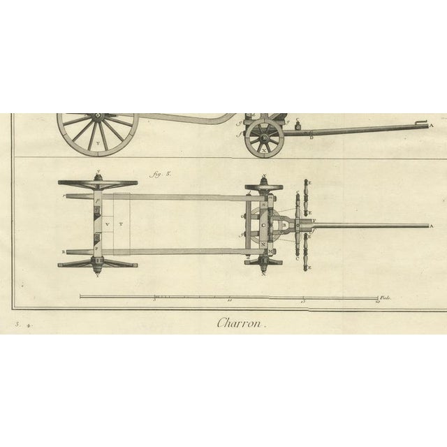 Antique French Wheelwright & Carriage Engineering by Diderot, 1763 For Sale - Image 4 of 9