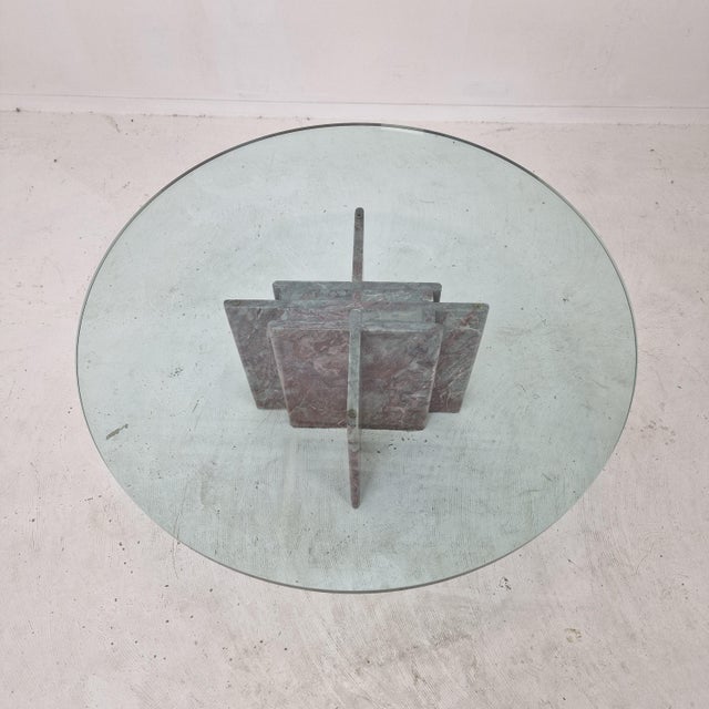 Italian Marble Coffee Table, 1980s For Sale - Image 4 of 18