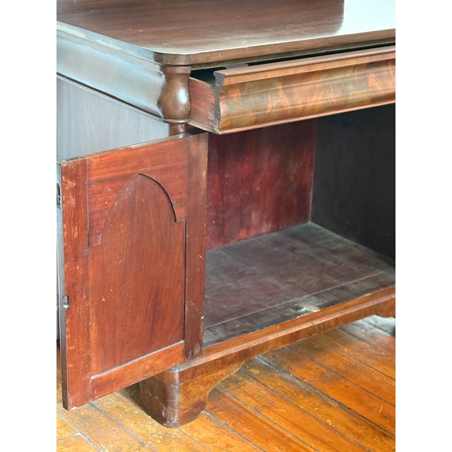 Late 19th Century Flame Mahogany Chiffonier Cabinet For Sale - Image 5 of 11