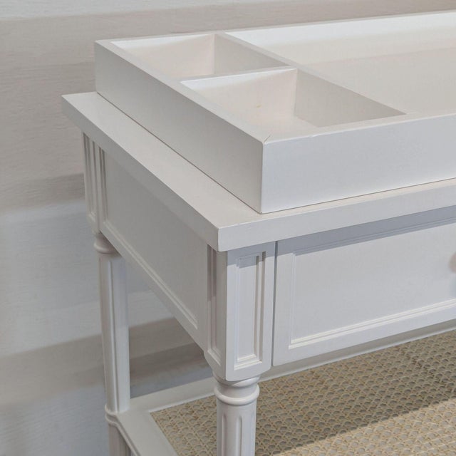 Serena & Lily Harbour Cane Changing Table For Sale - Image 15 of 18