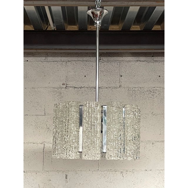 Hanging Light with Murano Tubulars from Doria Leuchten, 1960s For Sale - Image 11 of 18