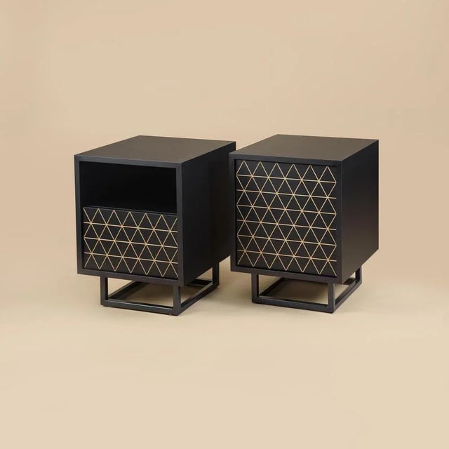 Contemporary Lowbo Nightstands by Phormy, Set of 2 For Sale - Image 3 of 6