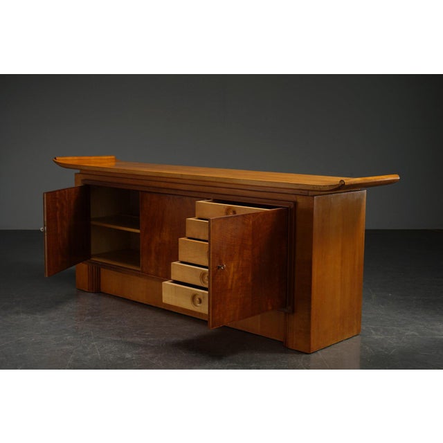 Wood Art Deco Sideboard, 1940s For Sale - Image 7 of 18