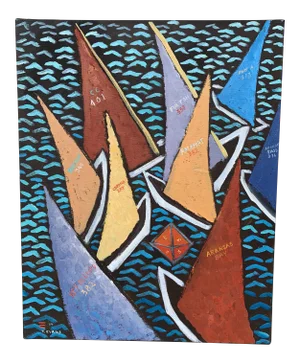 2004 "Zip Code Sailing" Oil Painting - 20"x16"