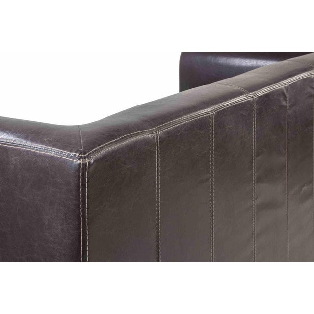 Animal Skin Italian Leather Sofa with Original Upholstery, 1960s For Sale - Image 7 of 9