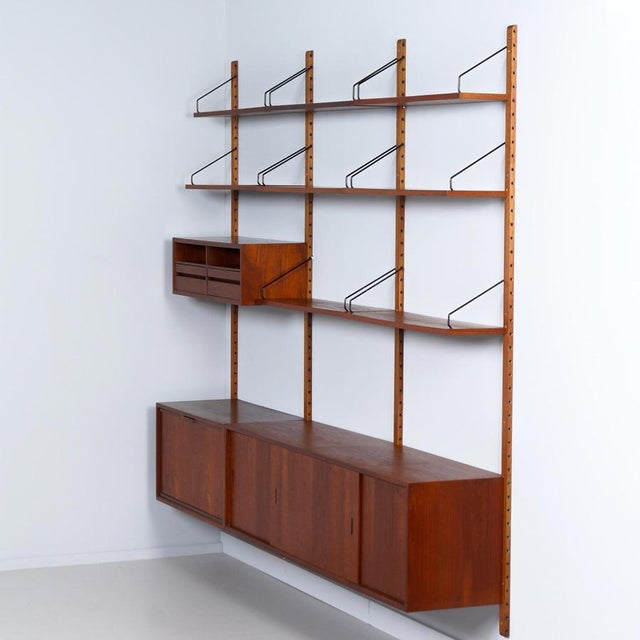 Royal System Wall System in Teak by Poul Cadovius for Cado, 1960s For Sale - Image 3 of 11