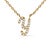 Embrace the elegance of personalization with this stunning 10K Yellow gold pendant, delicately crafted into a flowing...
