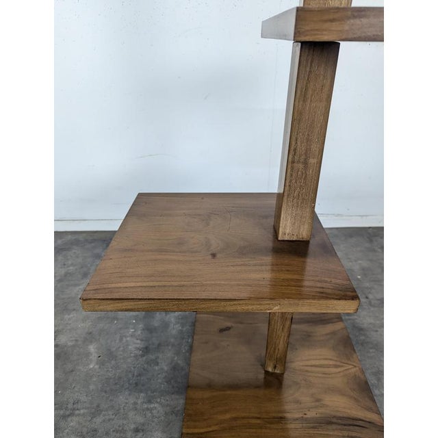 Modernist Wooden Floor Lamp with Shelves, 1950s For Sale - Image 4 of 8
