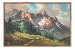 Arno Lemke, Waxenstein and Alpspitze, 1950s, Oil on Canvas