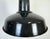 Industrial French Dark Grey Enamel Factory Pendant Lamp, 1960s For Sale - Image 4 of 17